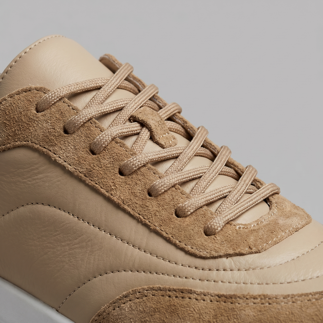 Men's Suede Panel Lace-Up Trainers BOGO