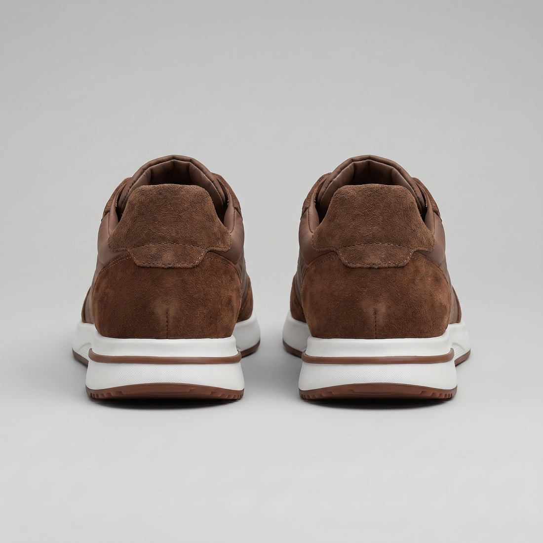 Men's Suede Panel Lace-Up Trainers BOGO