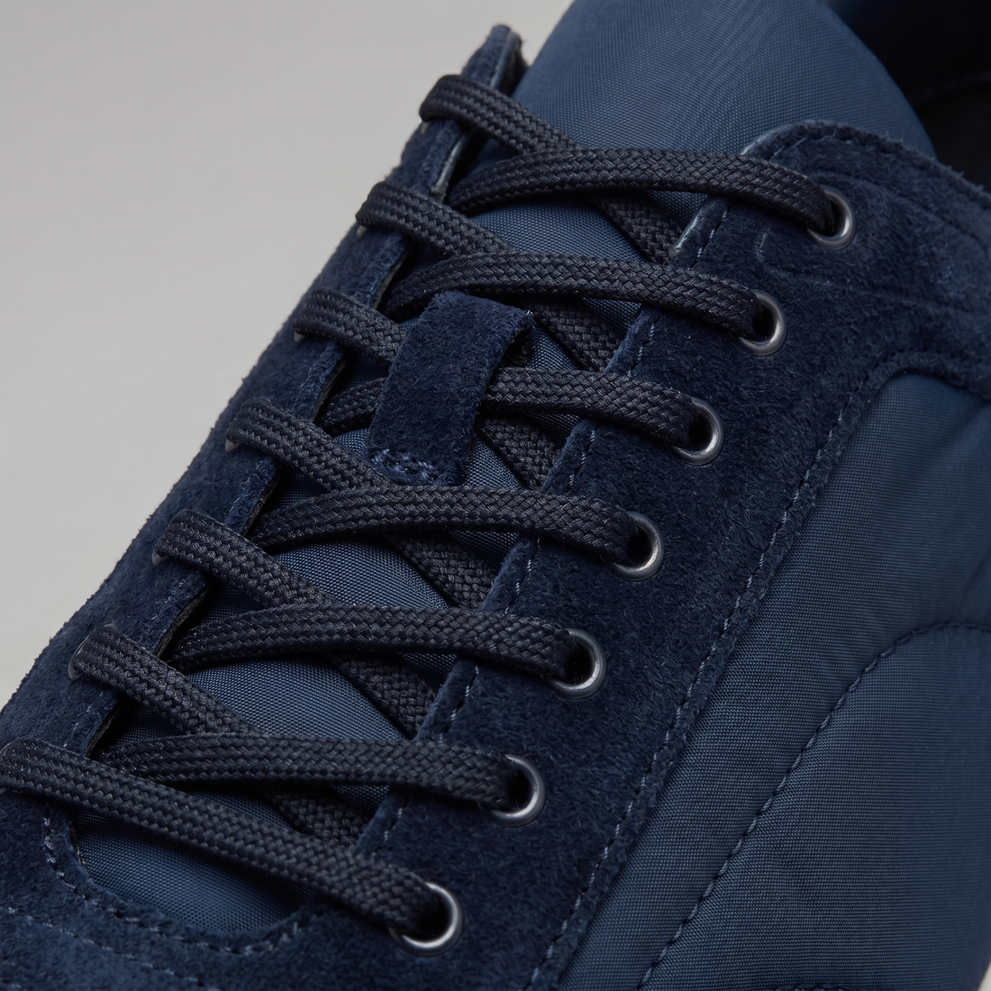 Men's Suede Panel Lace-Up Trainers BOGO