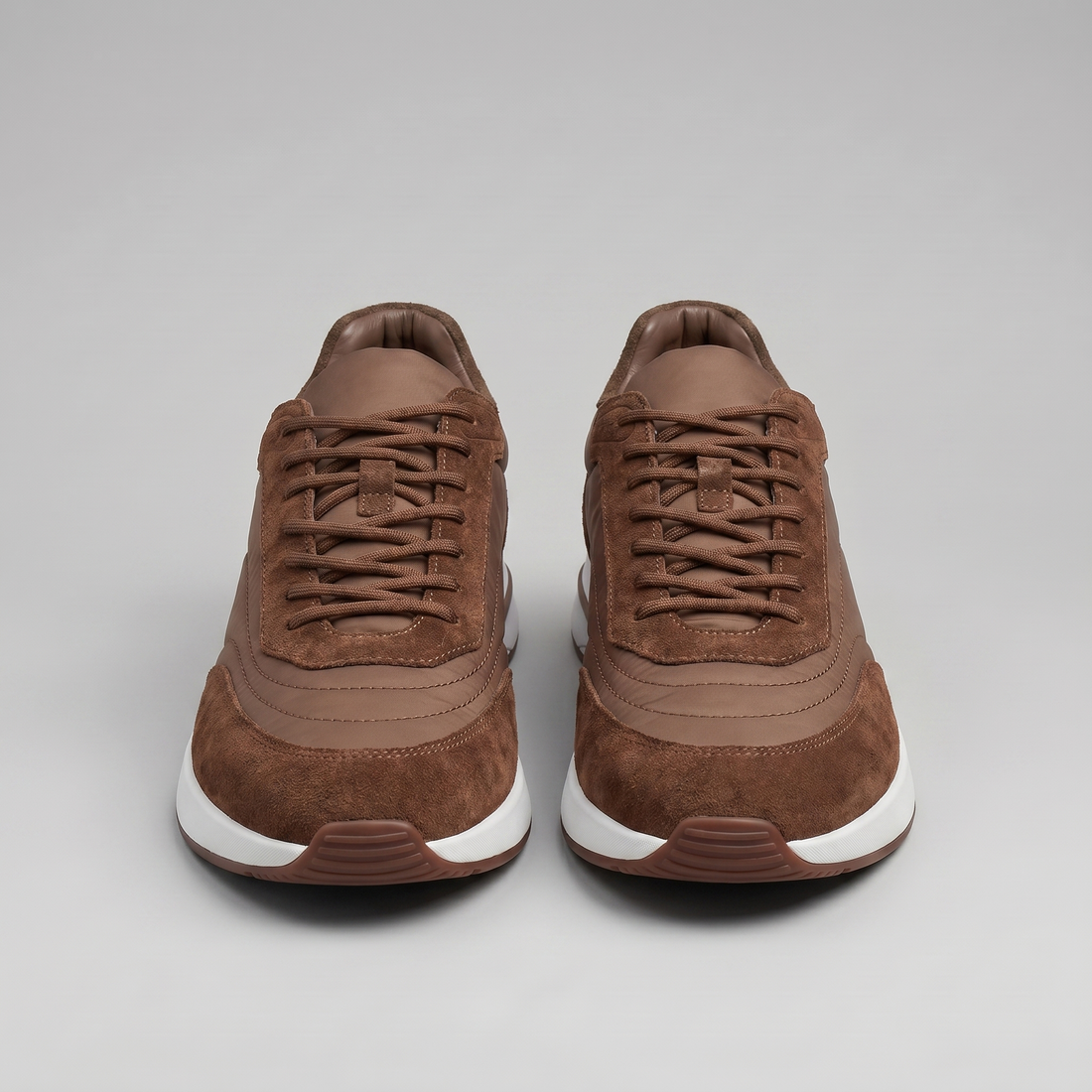 Men's Suede Panel Lace-Up Trainers BOGO