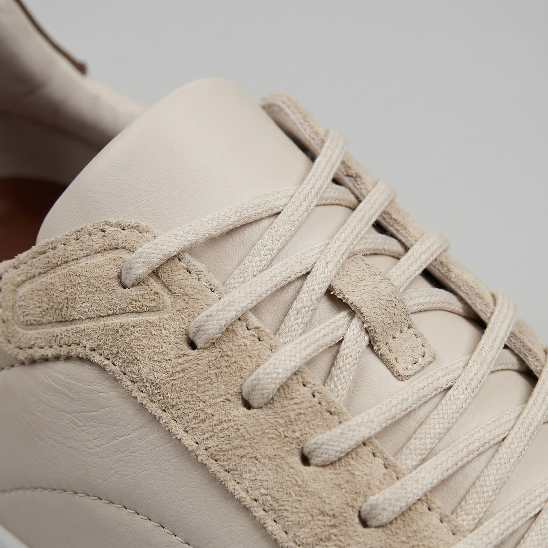 Men's Suede Panel Lace-Up Trainers