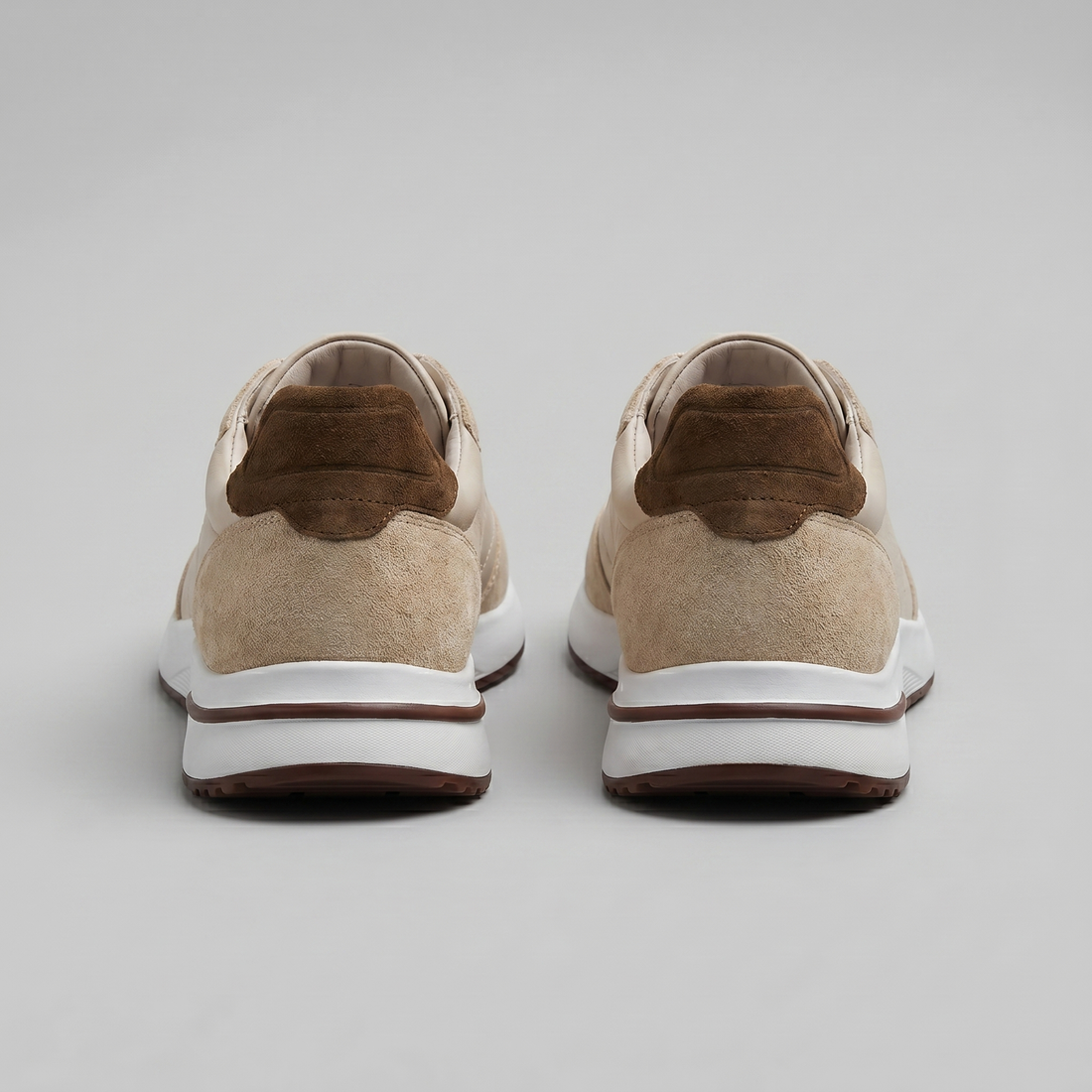Men's Suede Panel Lace-Up Trainers BOGO