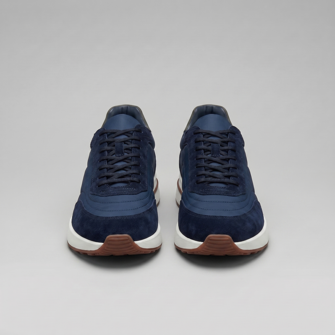 Men's Suede Panel Lace-Up Trainers BOGO