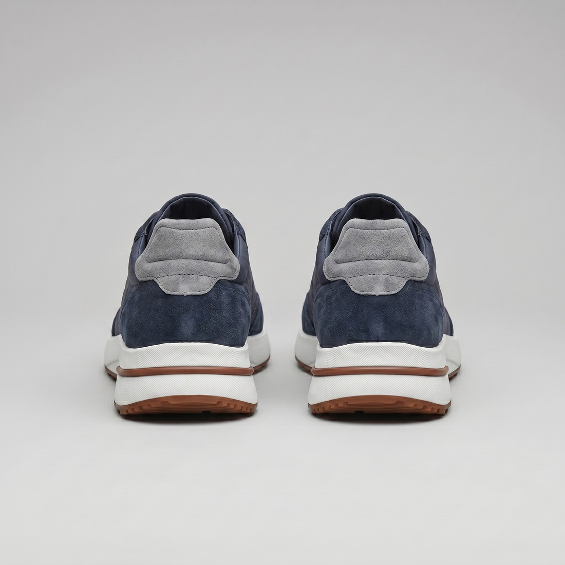 Men's Suede Panel Lace-Up Trainers BOGO