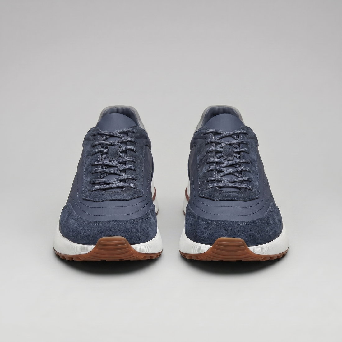 Men's Suede Panel Lace-Up Trainers BOGO