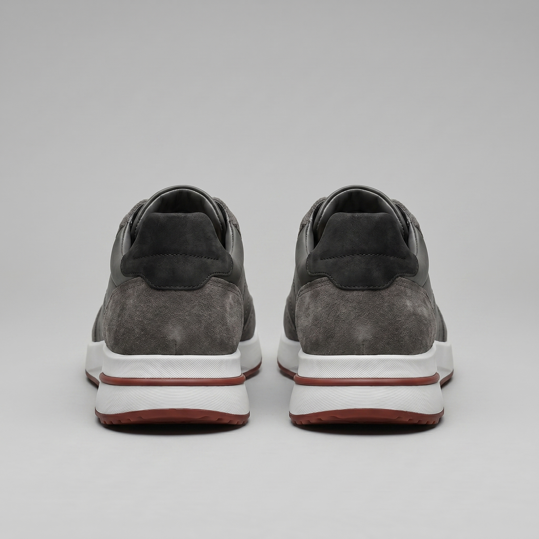 Men's Suede Panel Lace-Up Trainers BOGO