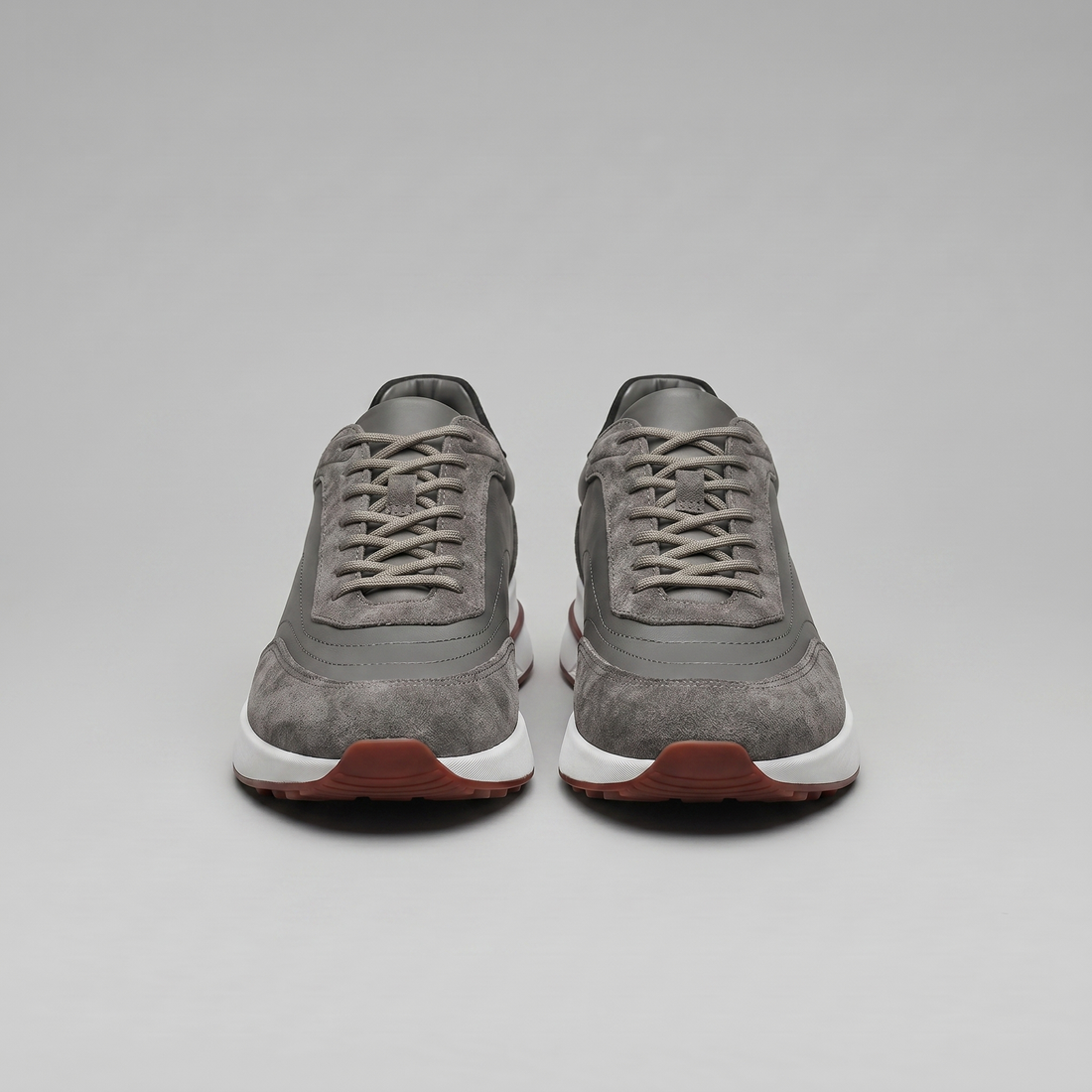 Men's Suede Panel Lace-Up Trainers BOGO
