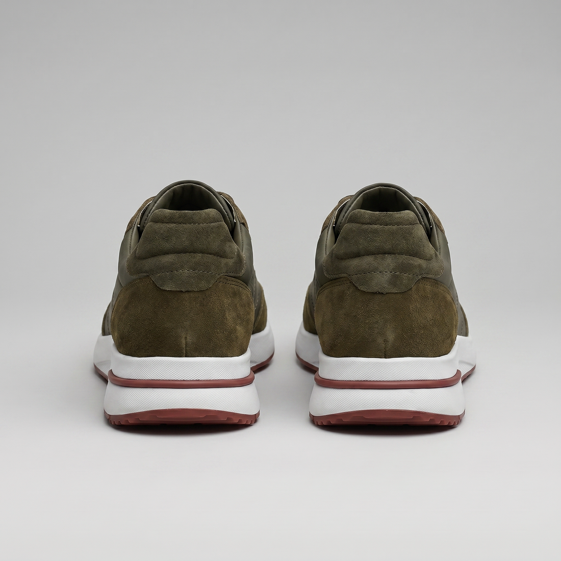 Men's Suede Panel Lace-Up Trainers BOGO