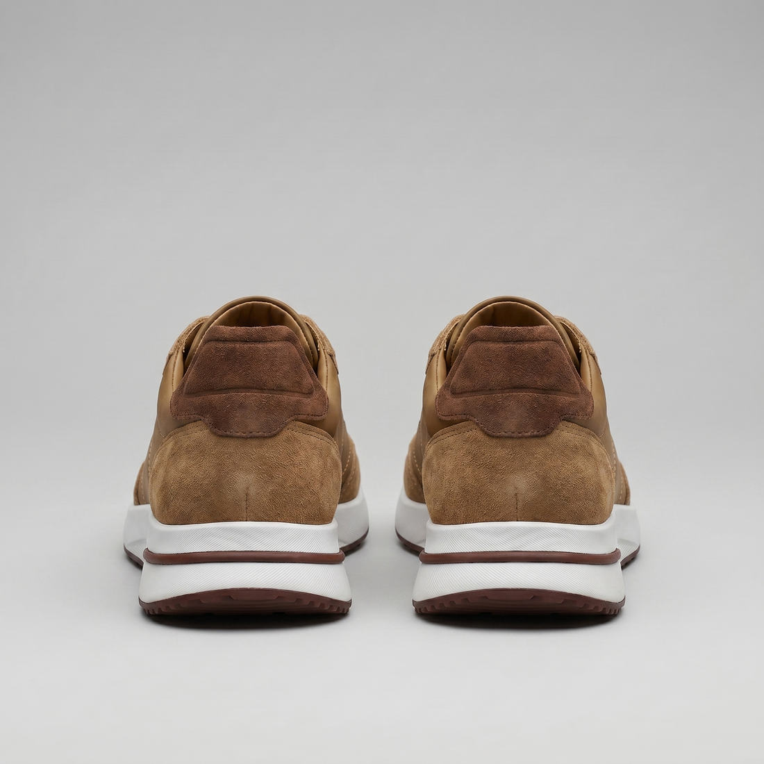 Men's Suede Panel Lace-Up Trainers BOGO