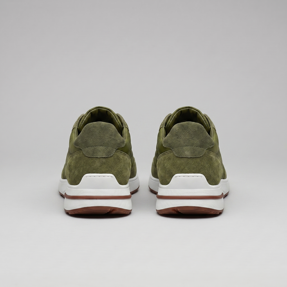Men's Suede Panel Lace-Up Trainers BOGO
