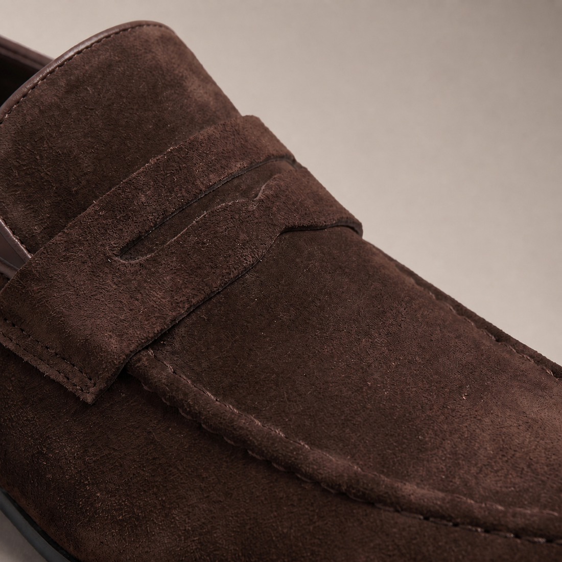Men's Suede Penny Loafers