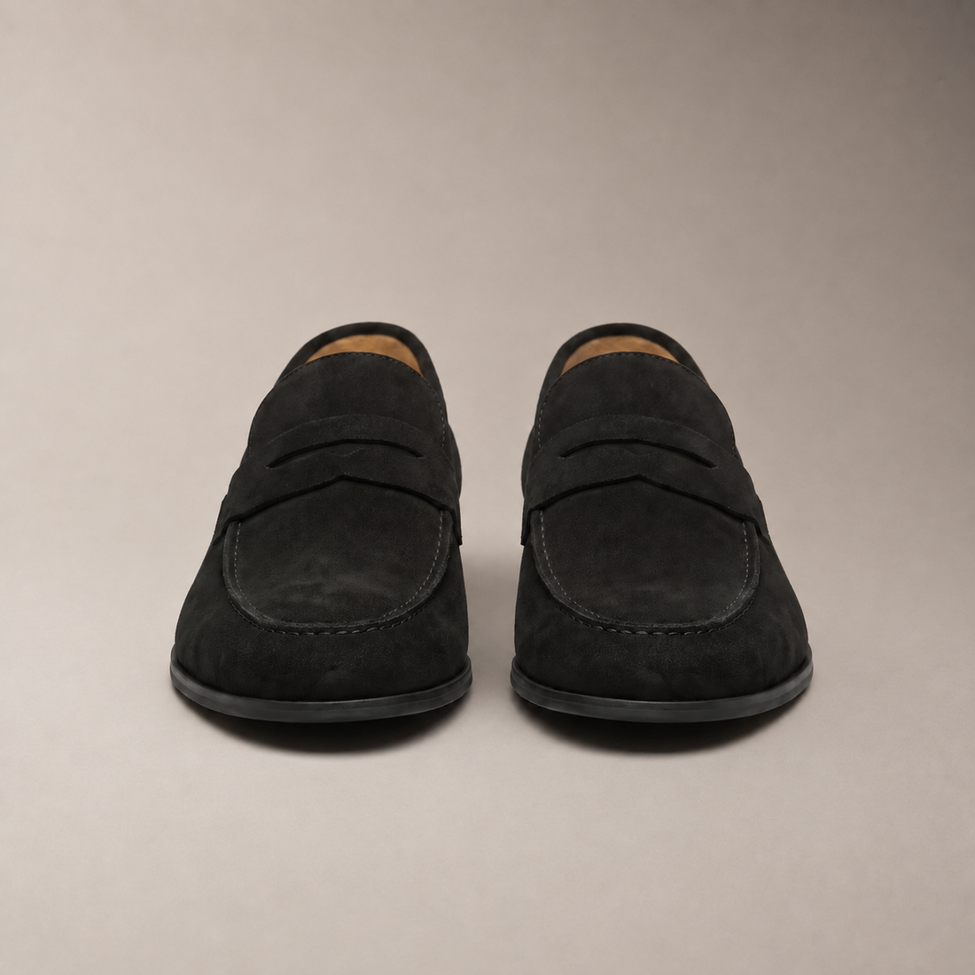 Men's Suede Penny Loafers