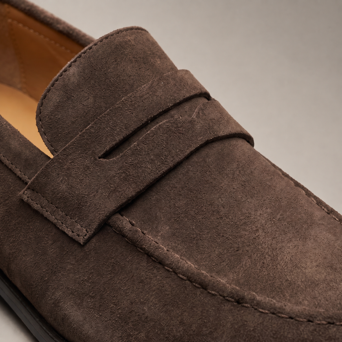 Men's Suede Penny Loafers