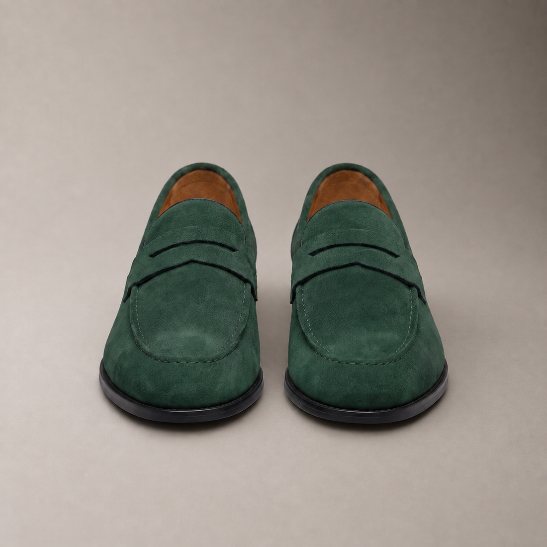 Men's Suede Penny Loafers