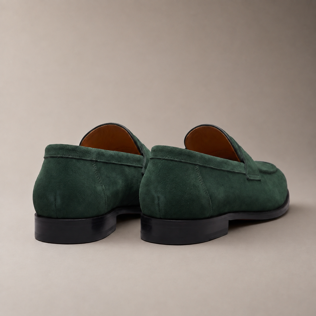 Men's Suede Penny Loafers