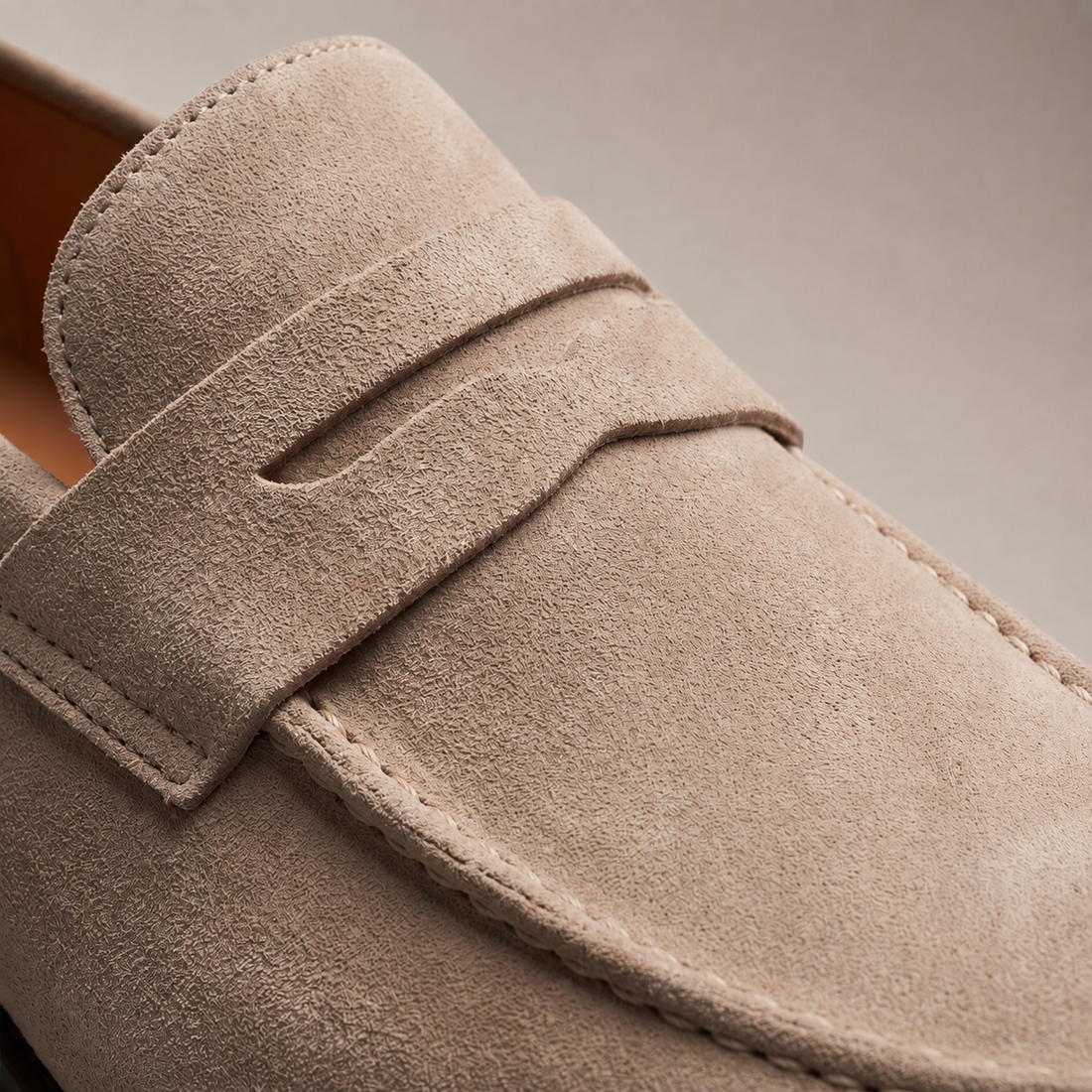Men's Suede Penny Loafers