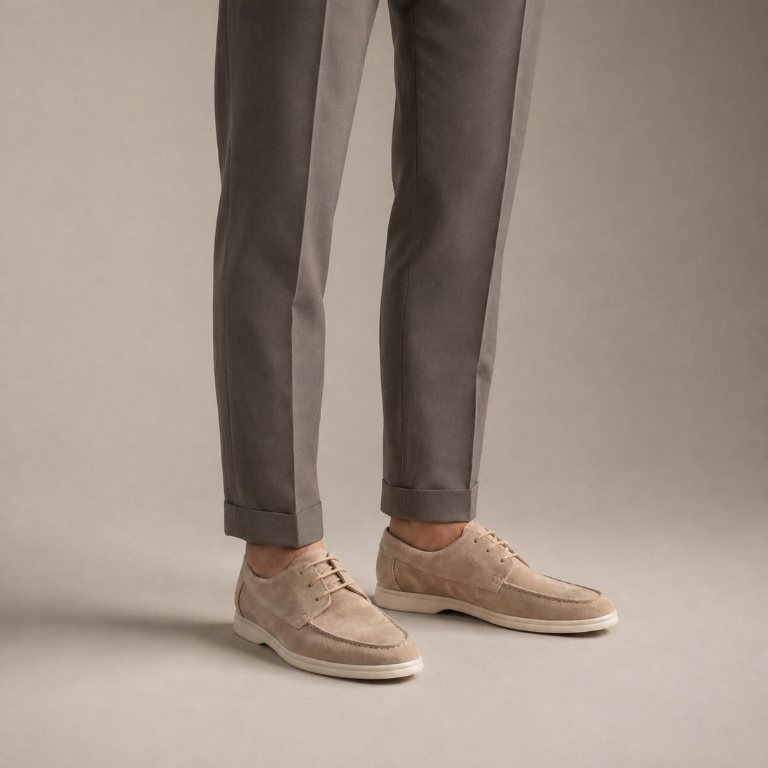 Men's Suede Shoes - Elegant Formal Footwear
