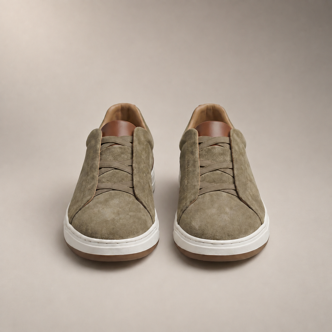 Men's Suede Slip-On Casual Sneakers