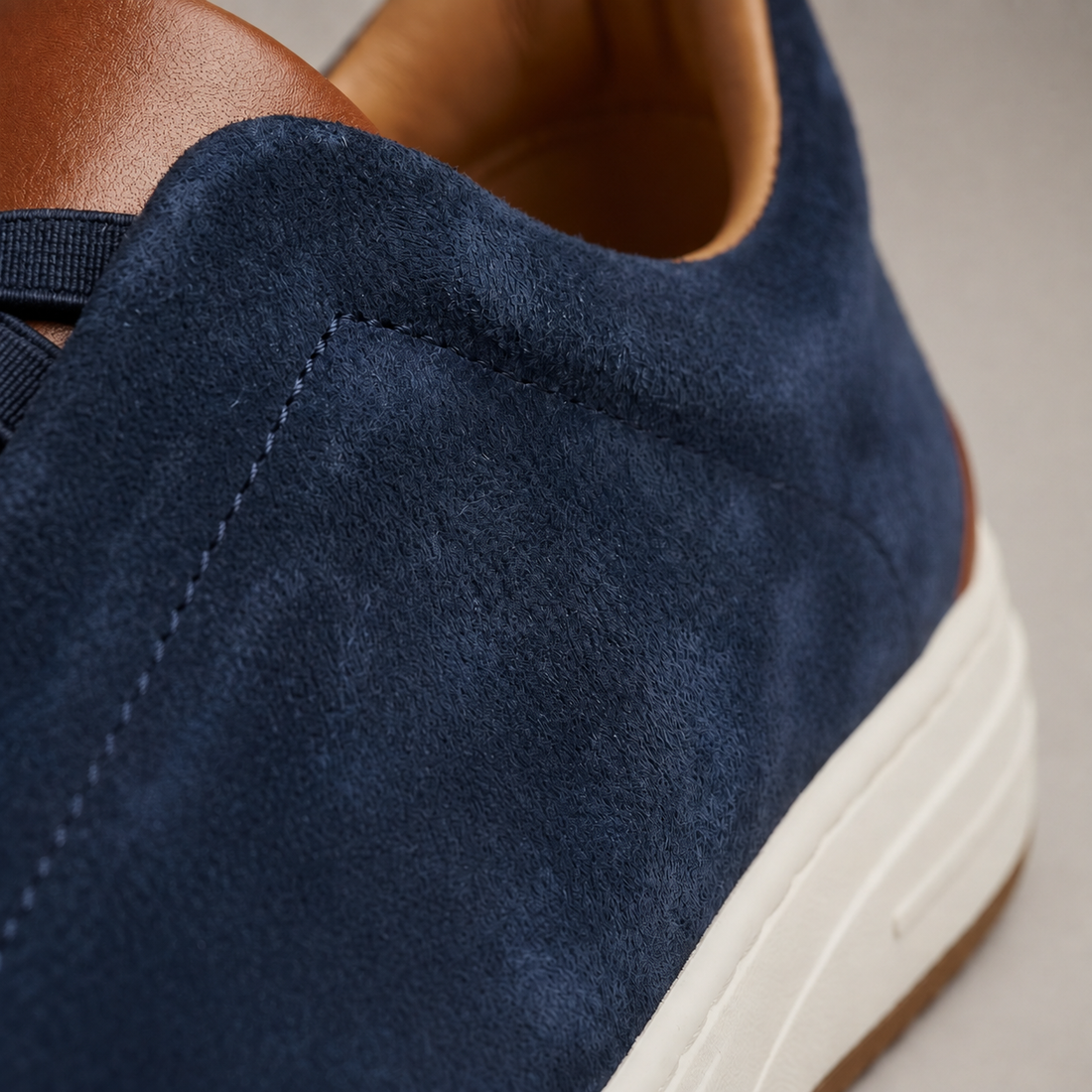 Men's Suede Slip-On Casual Sneakers