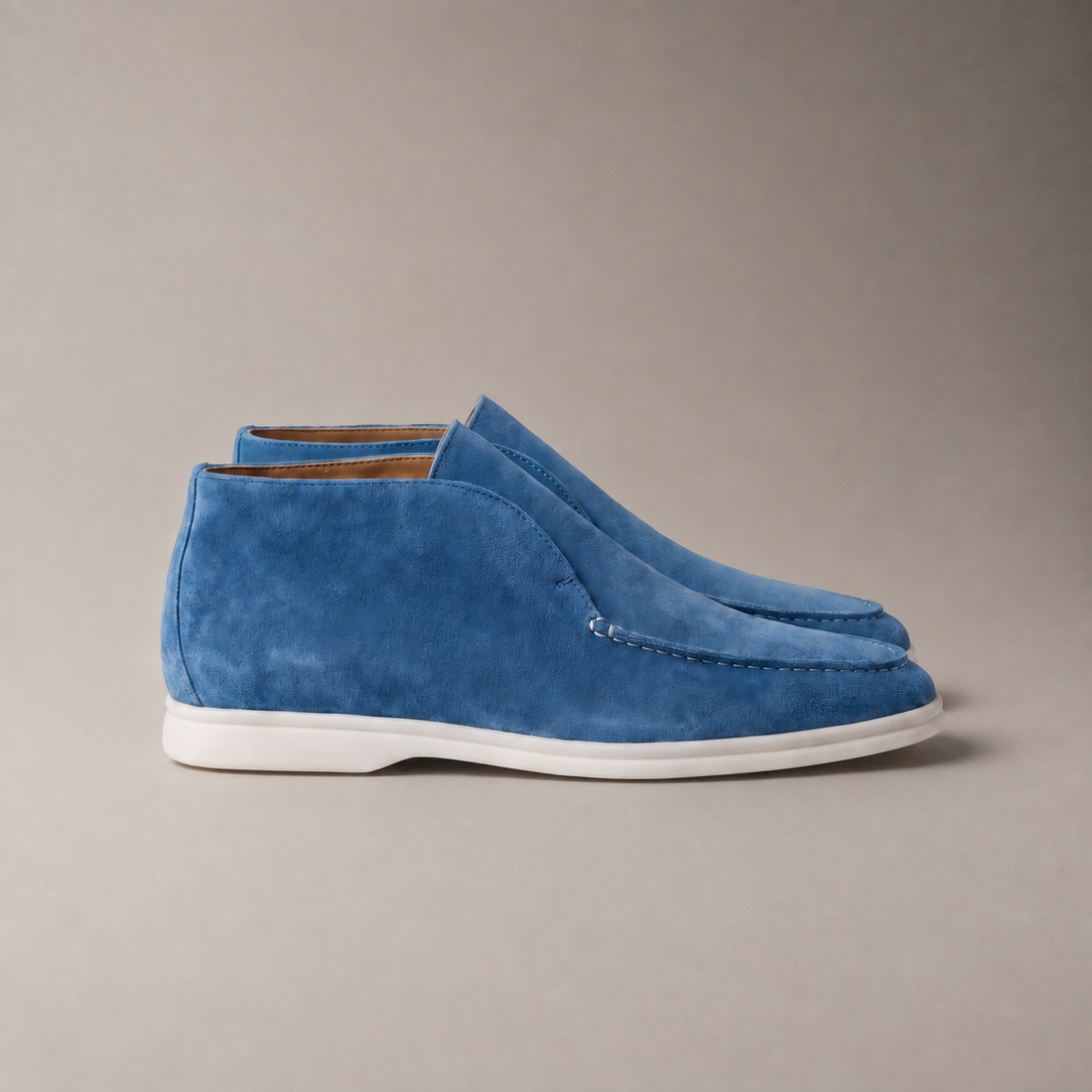 Men's High Suede Loafers