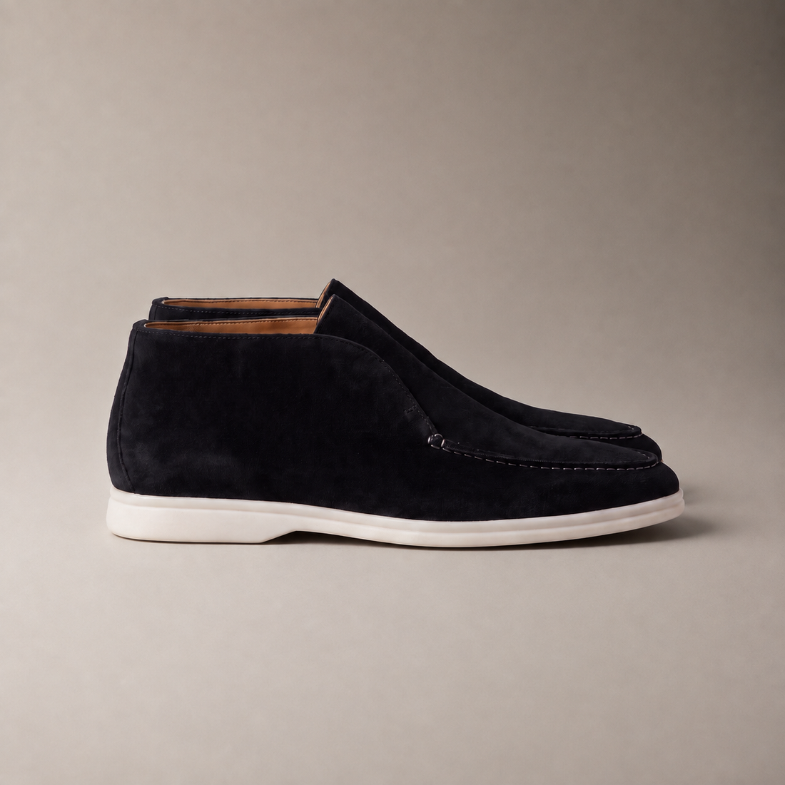 Men's High Suede Loafers