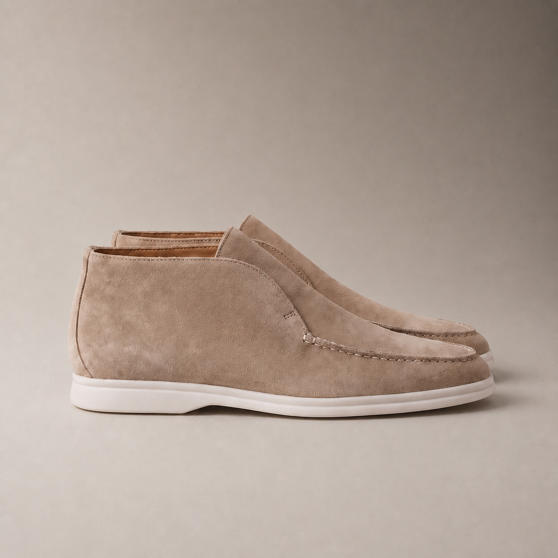Men's High Suede Loafers