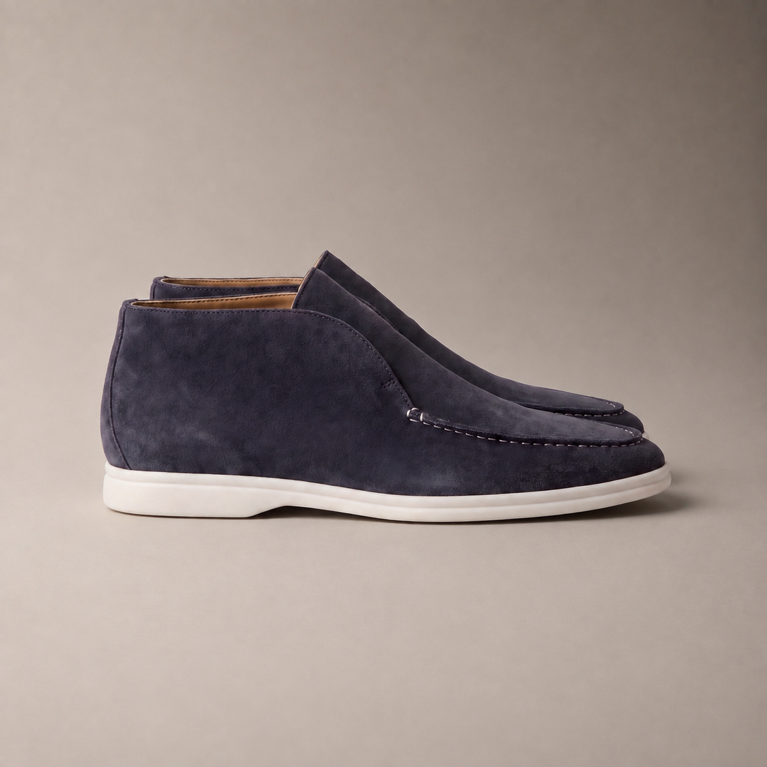 Men's High Suede Loafers