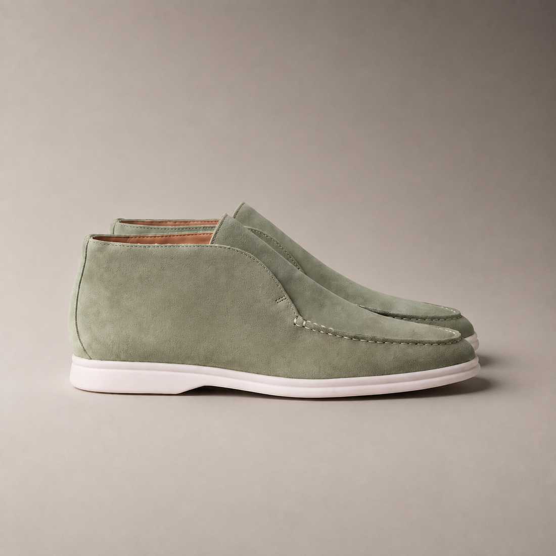 Men's High Suede Loafers