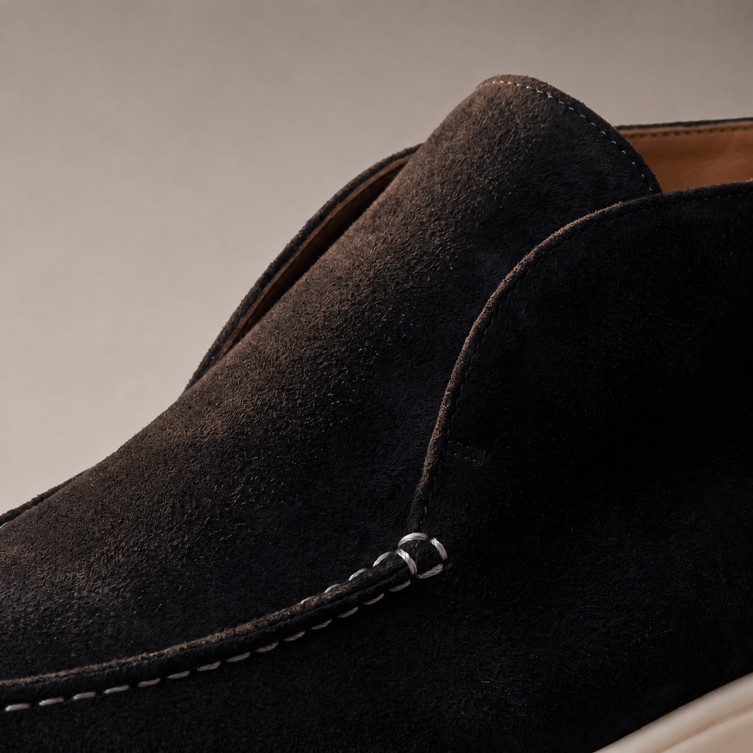 Men's High Suede Loafers