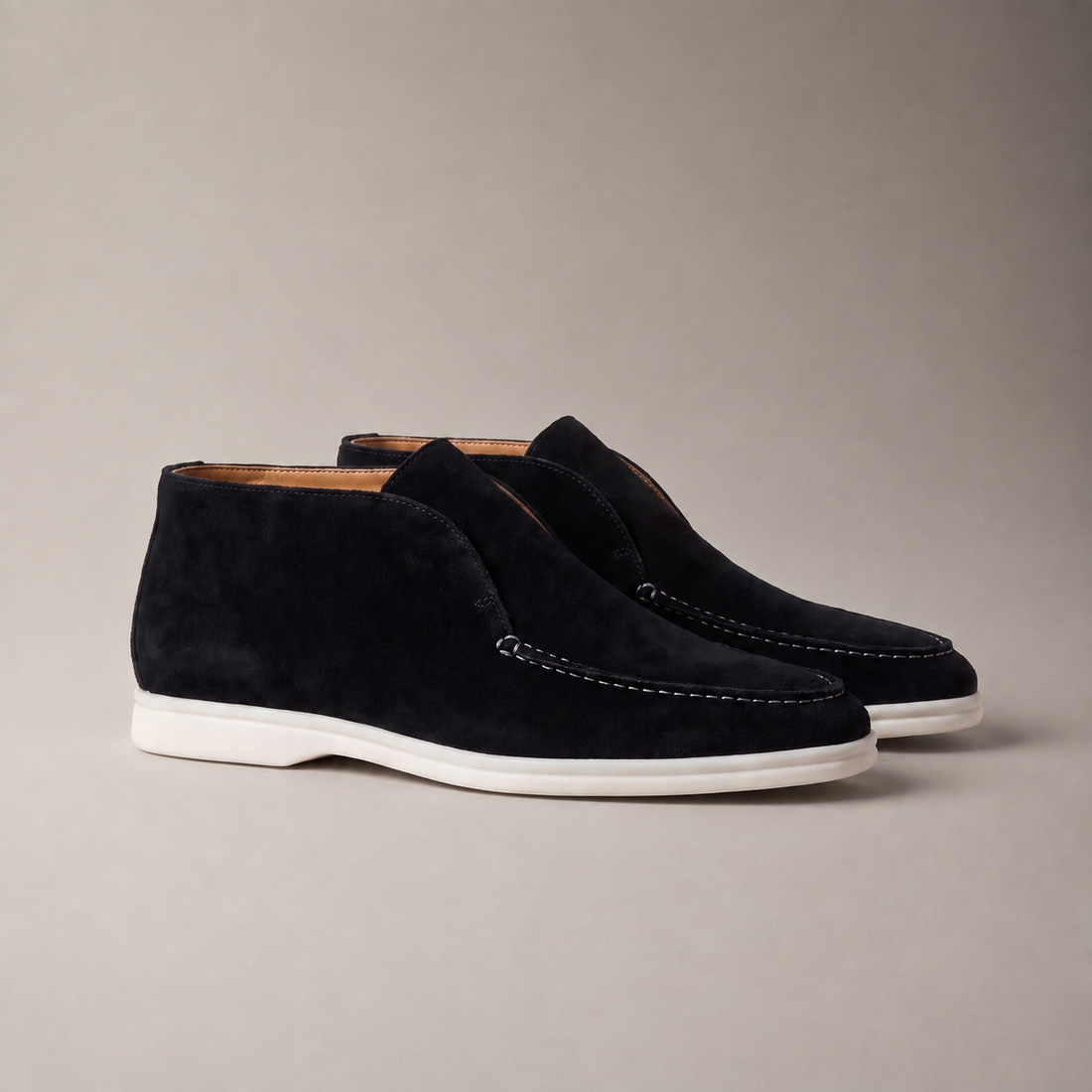 Men's High Suede Loafers