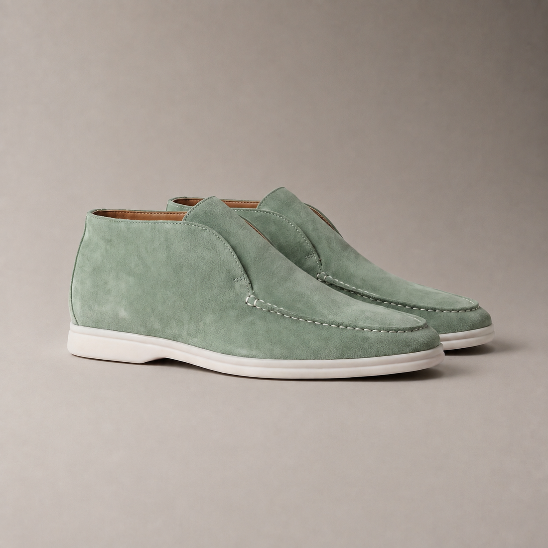 Men's High Suede Loafers
