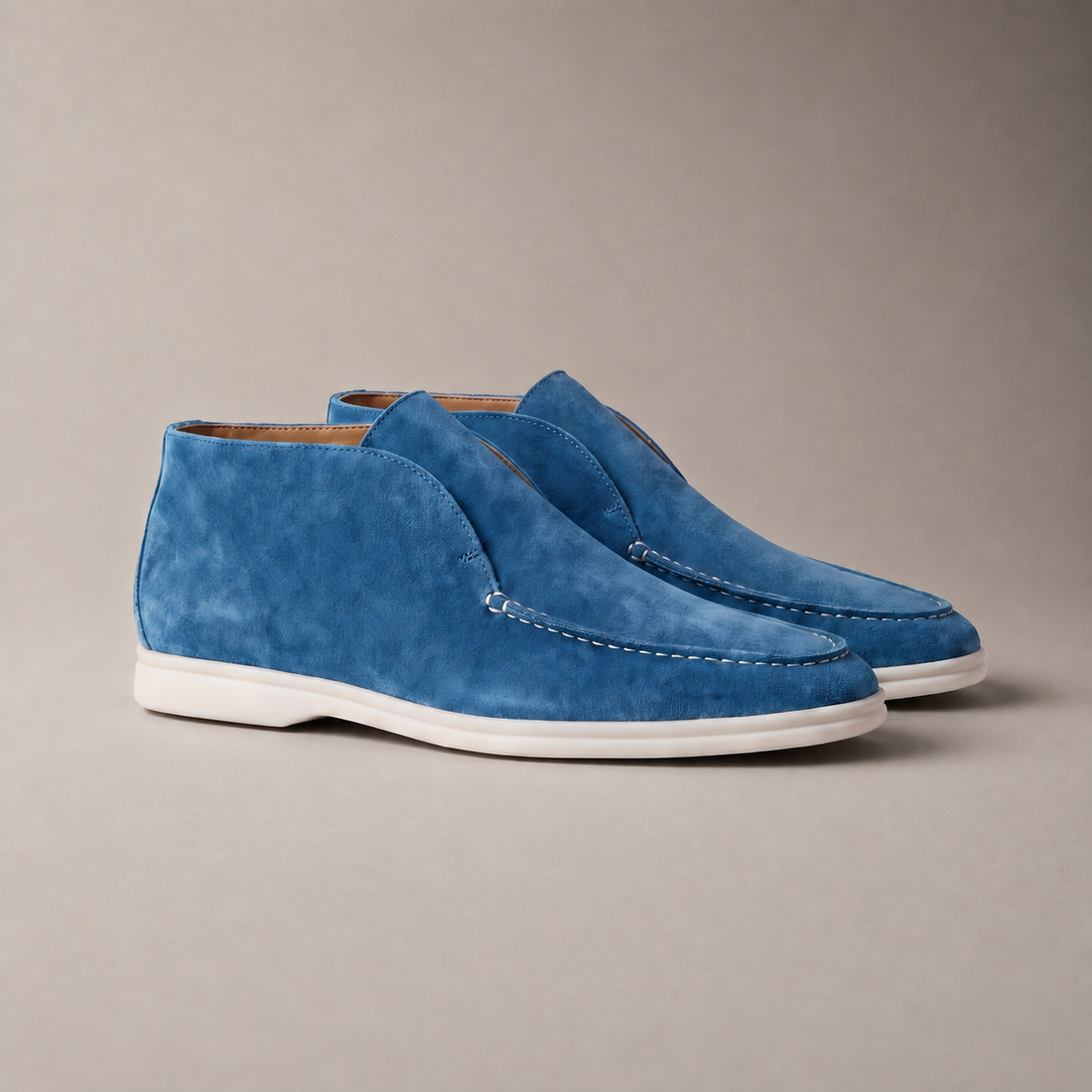 Men's High Suede Loafers