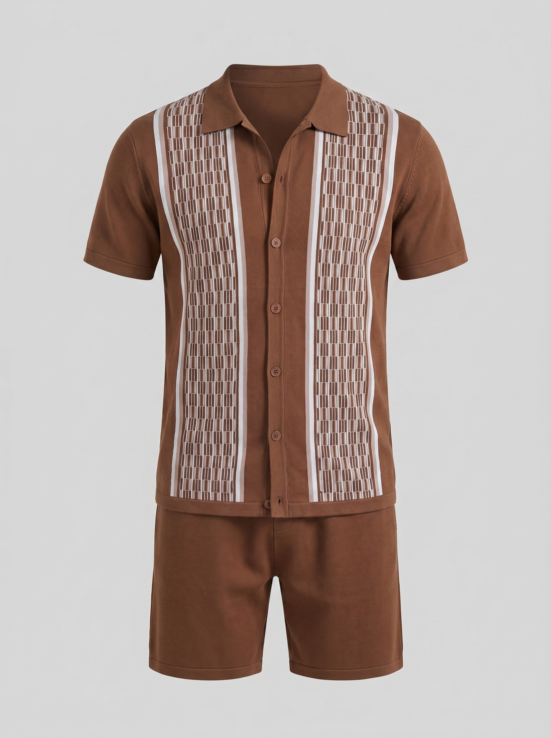 Men's Summer Set - Short Sleeve Shirt and Shorts Set