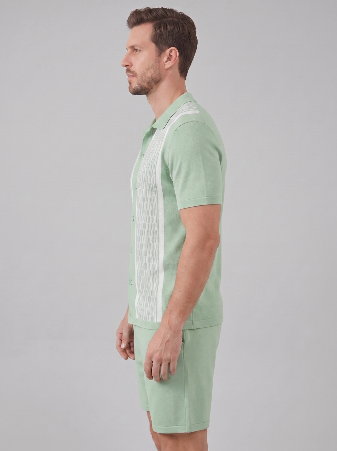 Men's Summer Set - Short Sleeve Shirt and Shorts Set