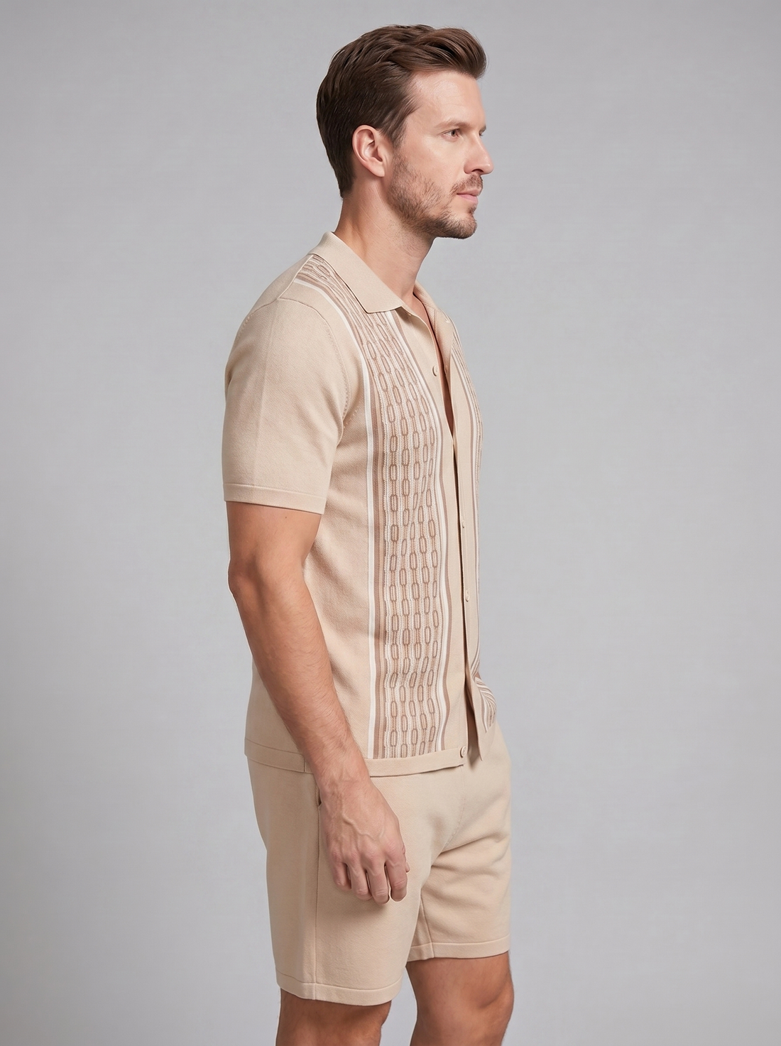 Men's Summer Set - Short Sleeve Shirt and Shorts Set