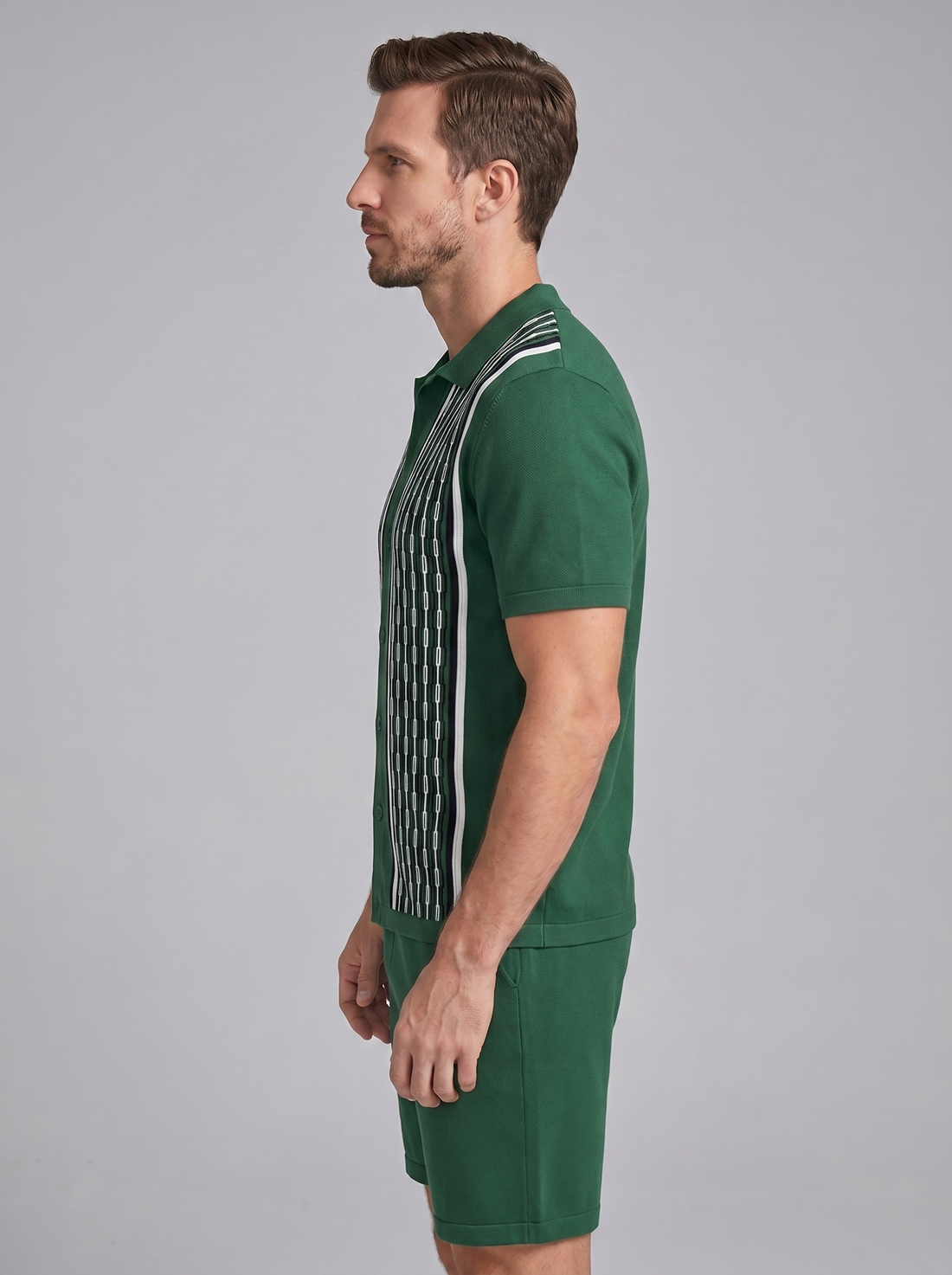 Men's Summer Set - Short Sleeve Shirt and Shorts Set