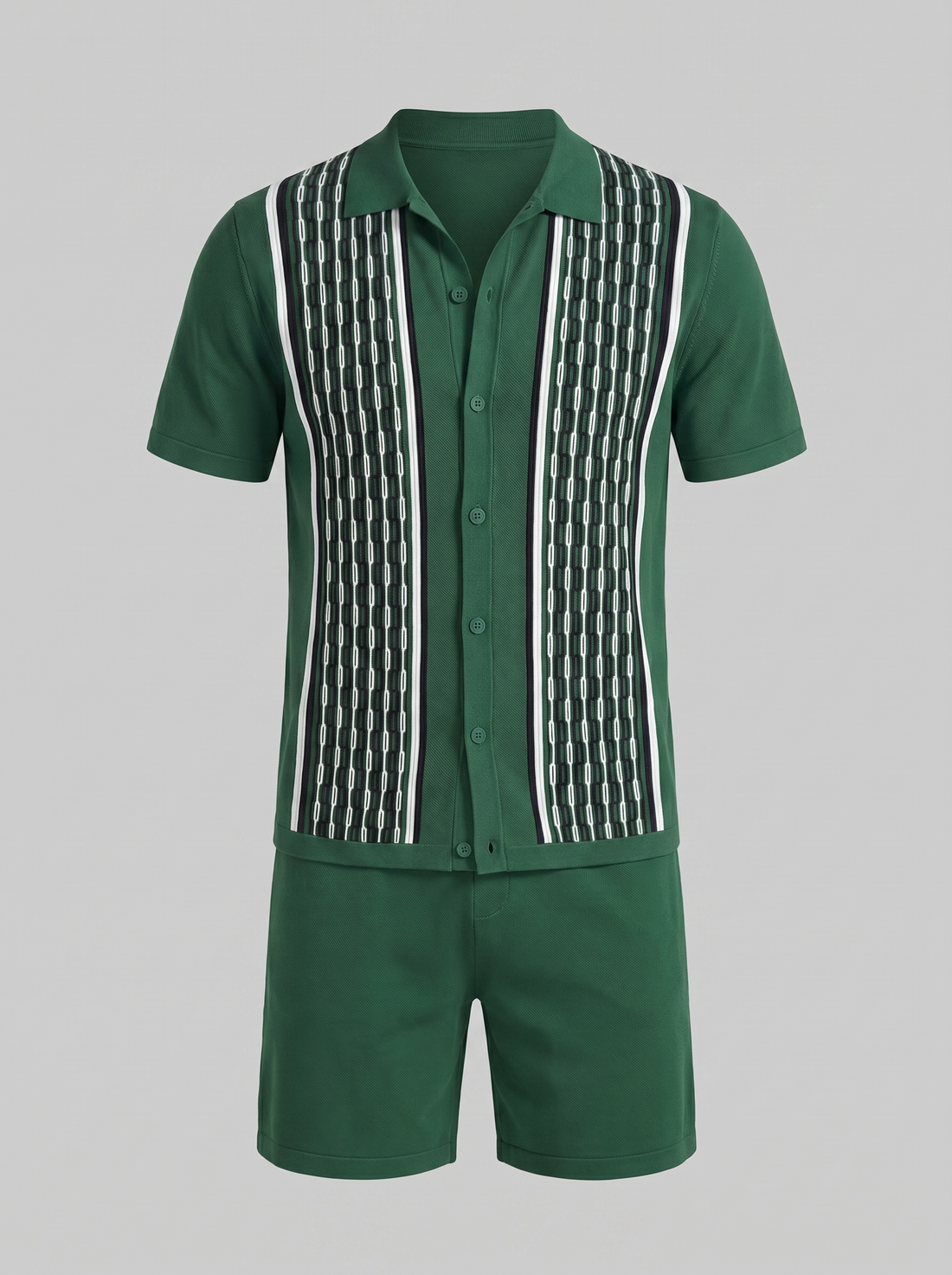 Men's Summer Set - Short Sleeve Shirt and Shorts Set