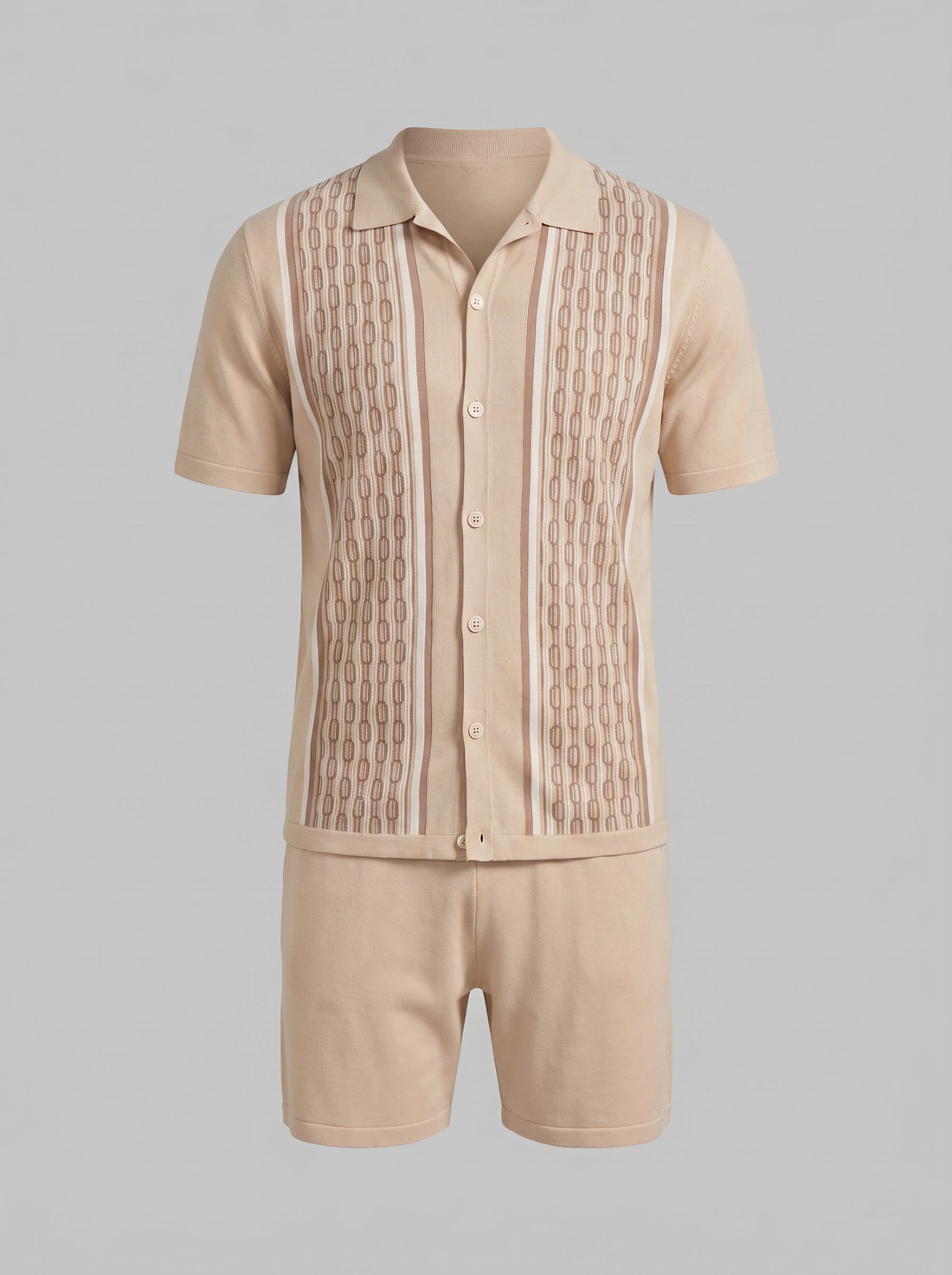 Men's Summer Set - Short Sleeve Shirt and Shorts Set