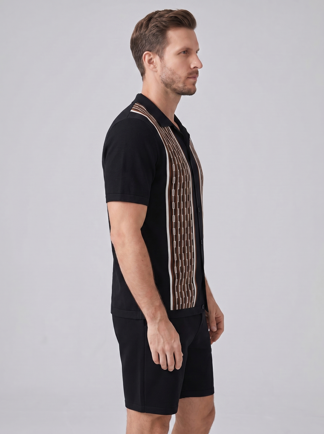 Men's Summer Set - Short Sleeve Shirt and Shorts Set