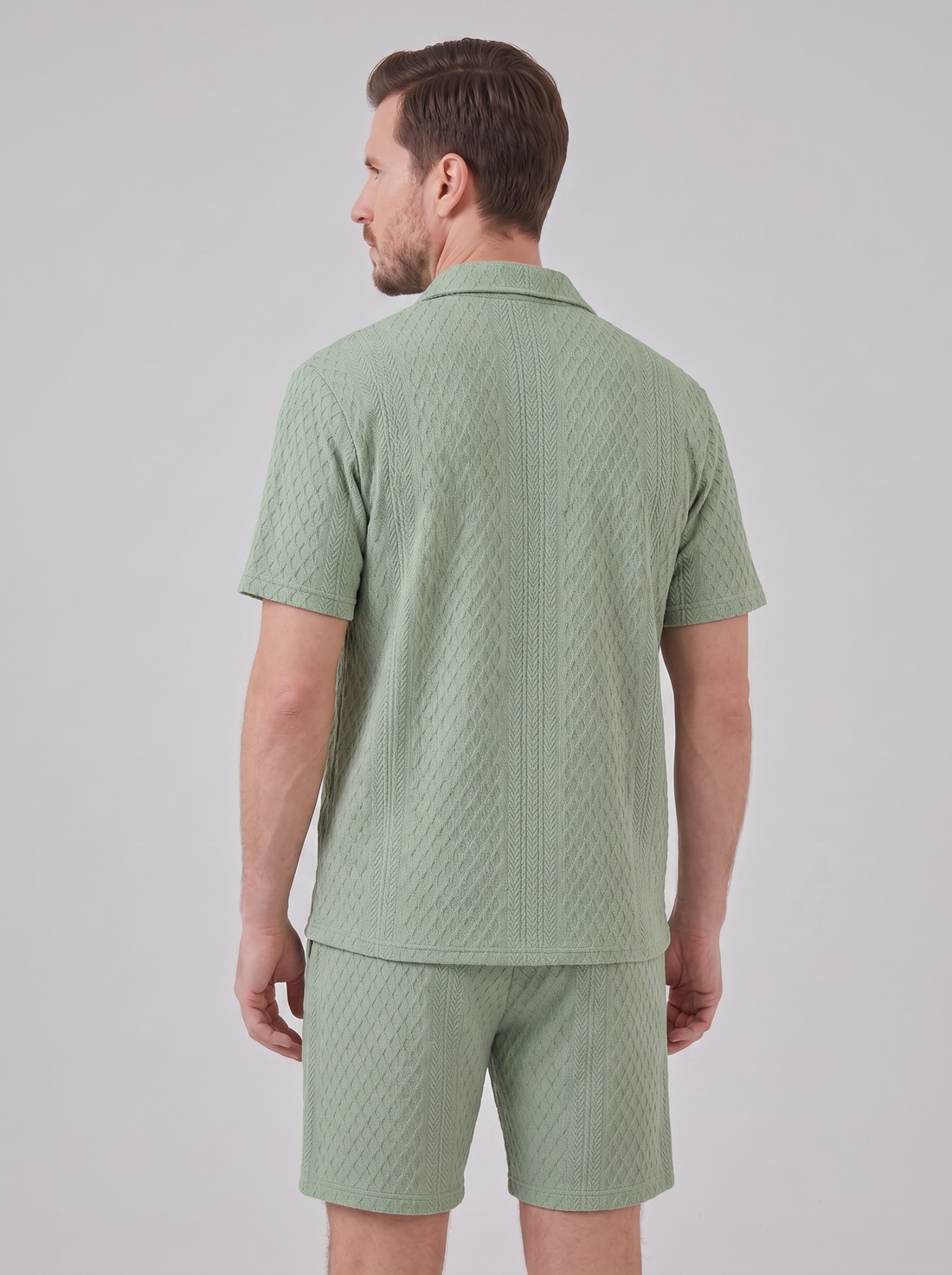 Men's Summer Waffle Outfit Set