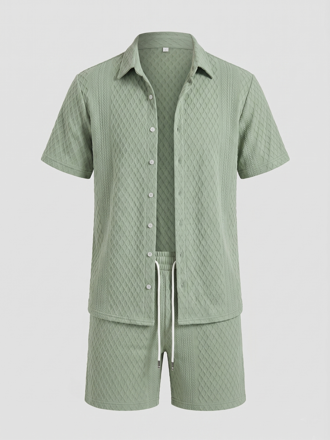 Men's Summer Waffle Outfit Set