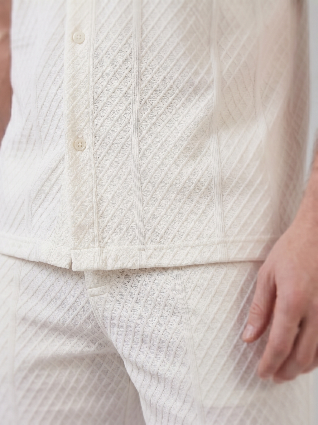 Men's Summer Waffle Outfit Set