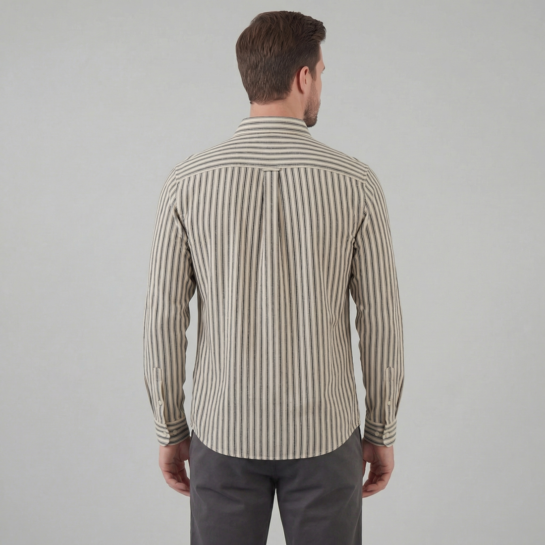 Men's Tailored Fit Striped Shirt