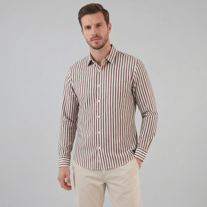 Men's Tailored Fit Striped Shirt