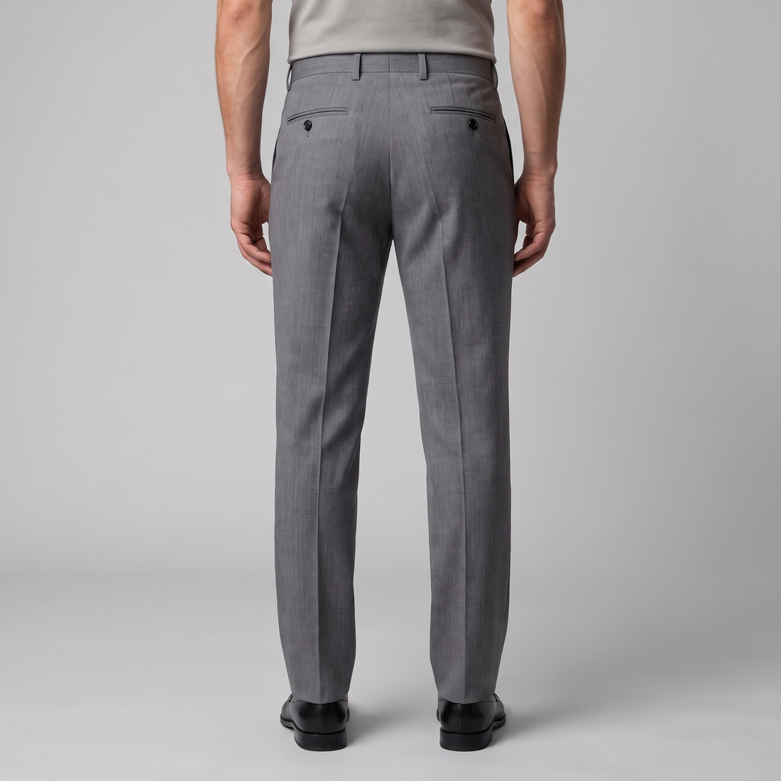 Men's Tailored Flat Front Trousers