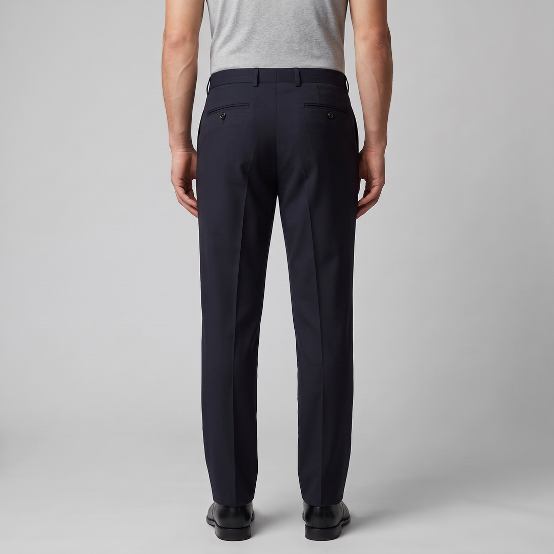 Men's Tailored Flat Front Trousers