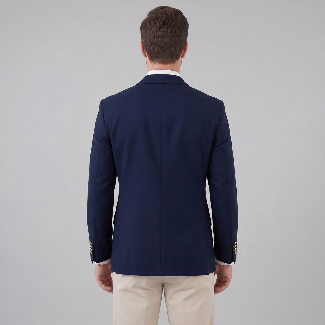 Men's Tailored Grey Blazer Jacket for Formal Occasions