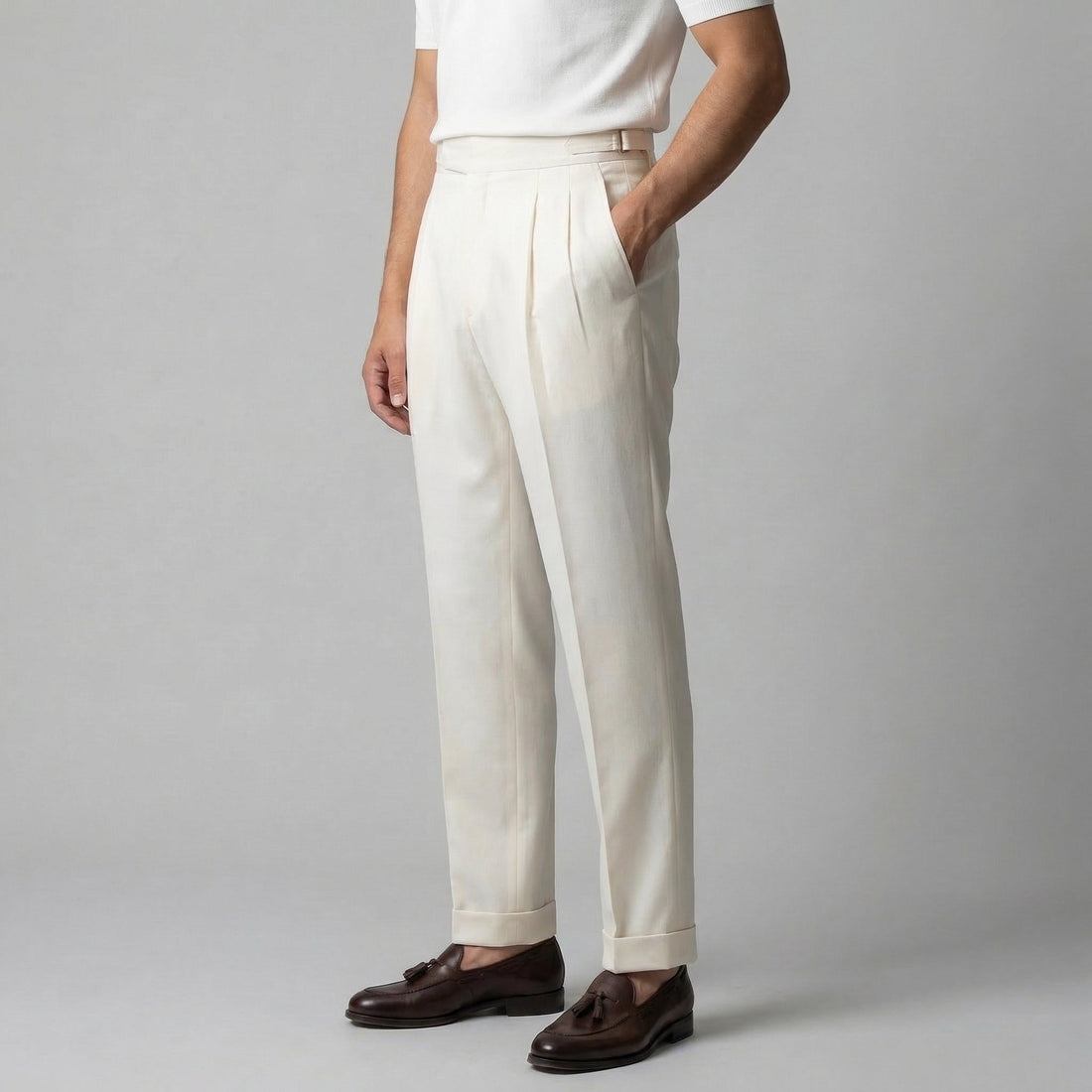 Men's Tailored fit Pleated Trousers