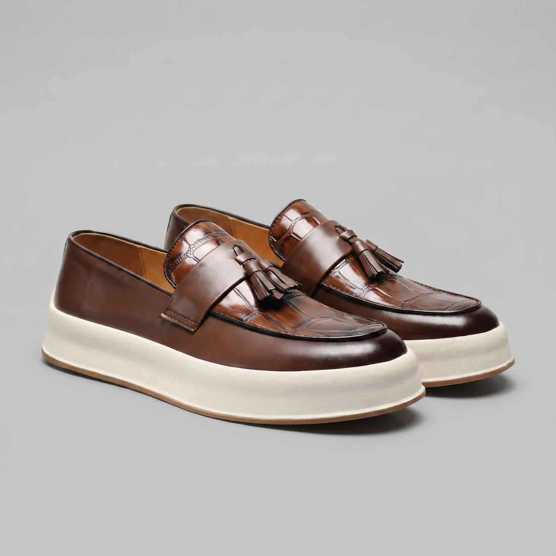 Men's Tassel Platform Loafers