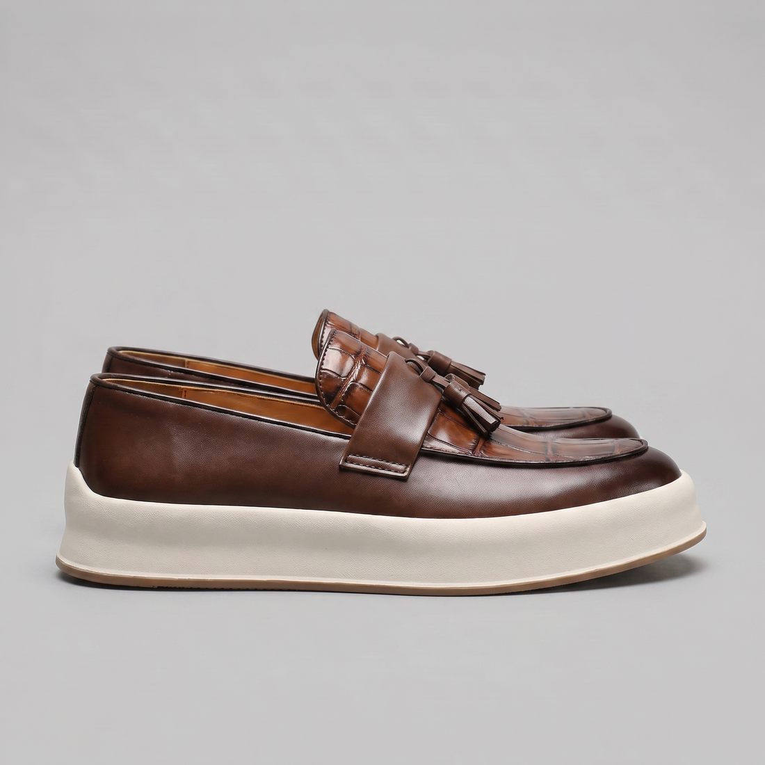 Men's Tassel Platform Loafers